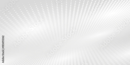 White gray wave light technology texture background dots. Geometric background modern abstract background, futuristic graphics.