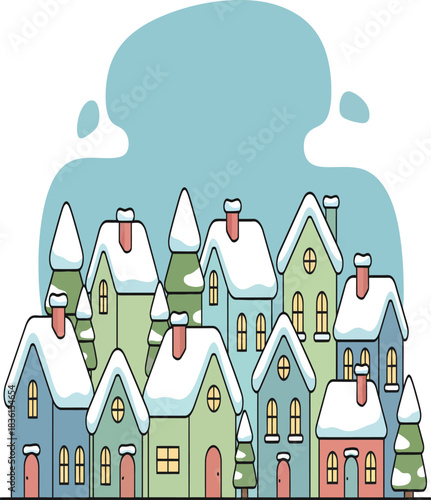 Christmas village landscape