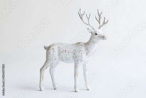 Elegant reindeer sculpture designed with fine artistry and holiday spirit
