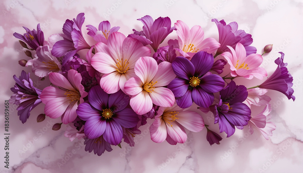Obraz premium Freesia flowers ai generate, minimalis freesia flowers