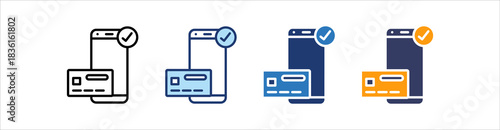 Payment Method Icon Set Multiple Style Collection