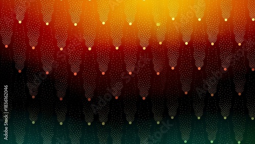 Abstract background with gradient colors and dotted cometlike patterns for modern designs