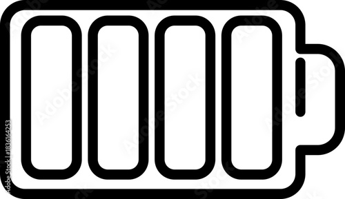 Full Battery Icon – High Charge Level Indicator Vector