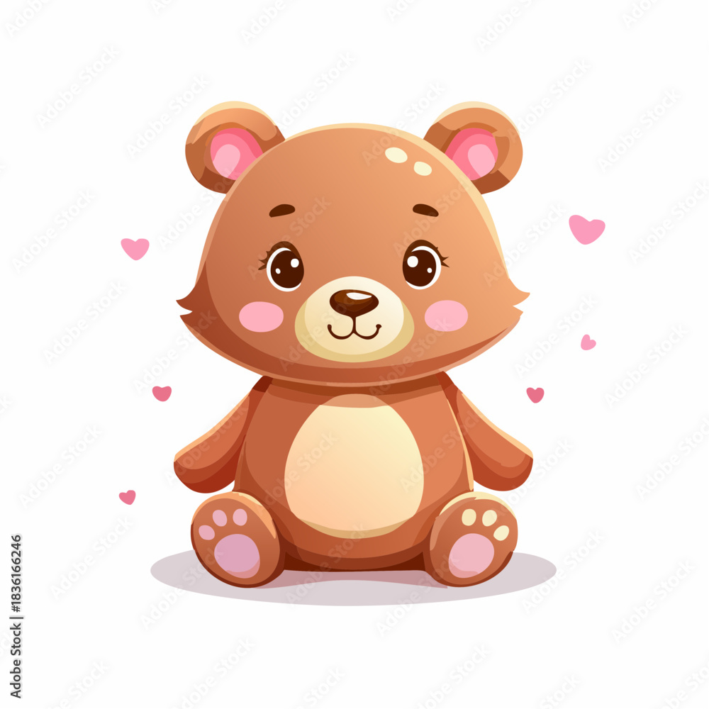 Obraz premium teddy bear with heart