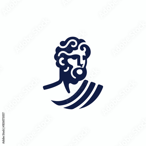 Ancient Greek Man Logo