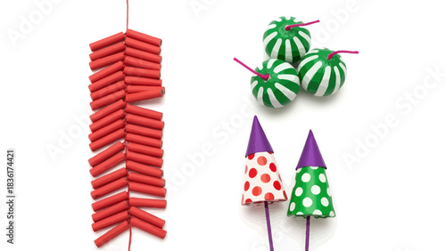 Colorful scattered confetti and streamers celebrating a special event