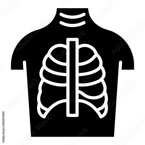 Chest X-ray Vector Icon