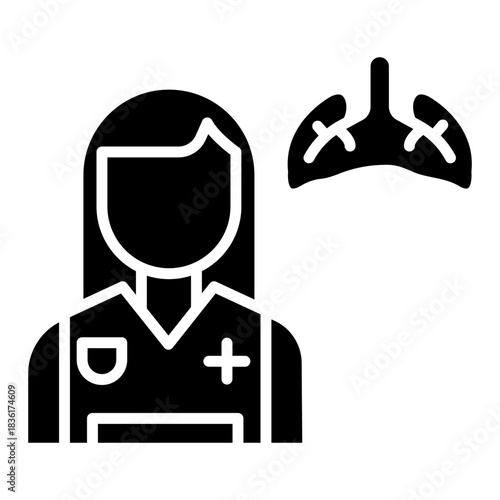 TB Doctor Vector Icon