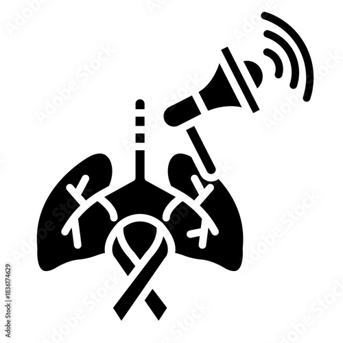 TB Awareness Campaign Vector Icon