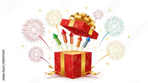 Colorful confetti raining down for a vibrant festive celebration and party