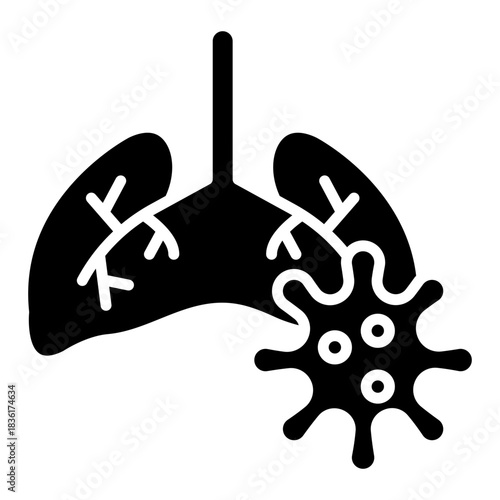 Tuberculosis Symbol Vector Icon