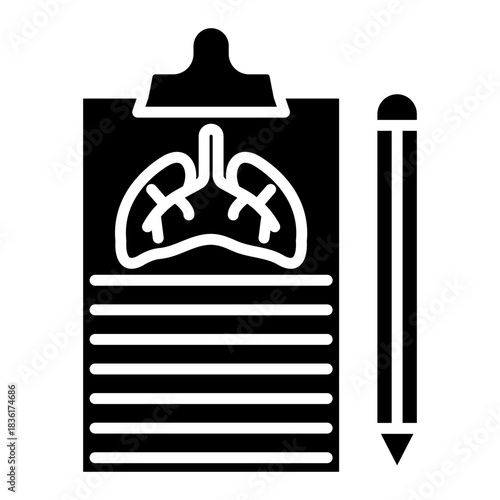 TB Treatment Chart Vector Icon