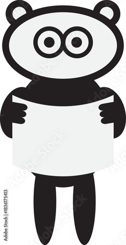 곰 동물 안내판