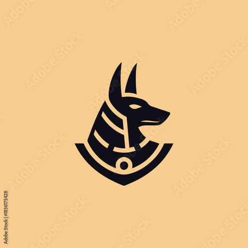 Anubis Egypt God Logo