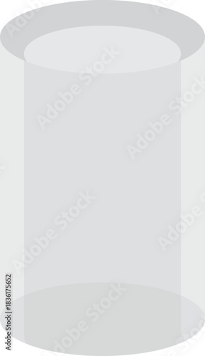 이중 유리관 유리통 투명 원통