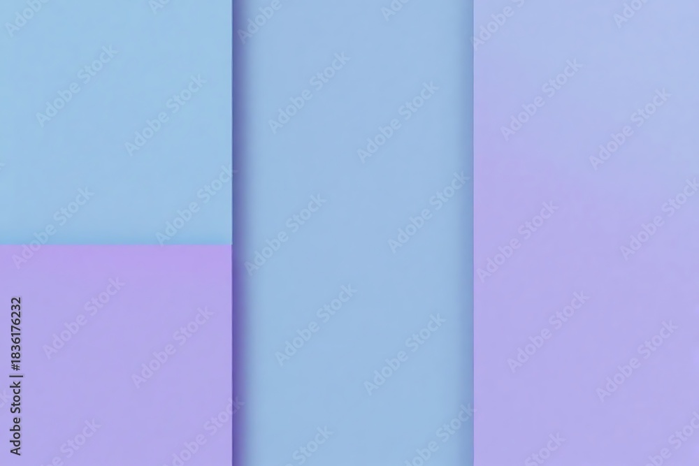 Fototapeta premium パステルカラーの多層ブロックとストライプ背景