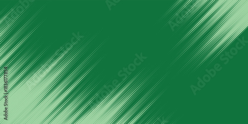 green halftone on background. Vector dotted sparkles or halftone shine pattern texture Pop Art Style Background.