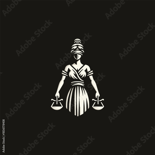 Themis Justice Goddess Logo
