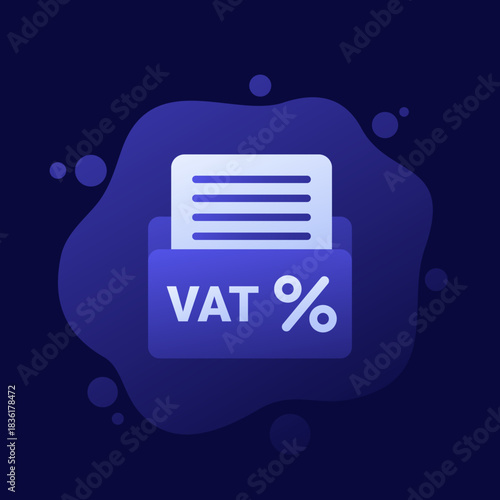 VAT, Value Added Tax vector design