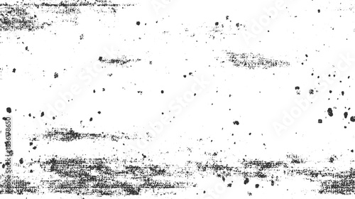 Black speckle texture on white background with horizontal distressed lines abstract grunge