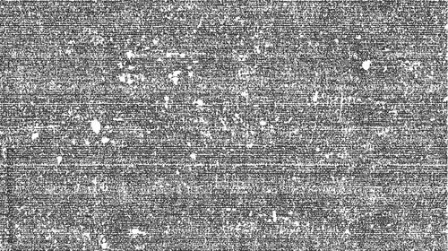 Black and white textured background with horizontal lines and scattered white specks abstract