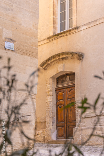 Gordes Provence France church door.