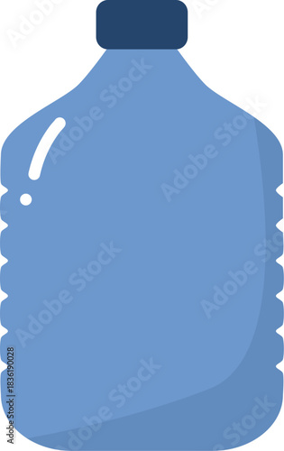 blue plastic bottles. perfect for sticker, banner, educational purpose