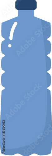 blue plastic bottles. perfect for sticker, banner, educational purpose