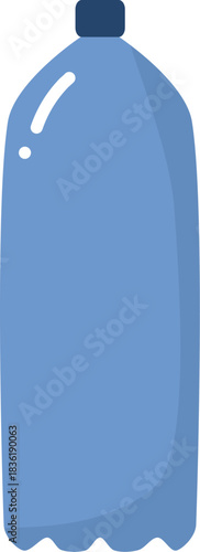 blue plastic bottles. perfect for sticker, banner, educational purpose
