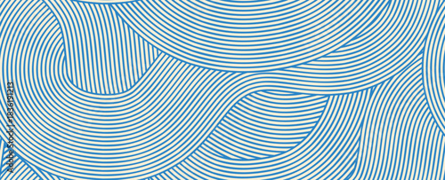 Wallpaper Mural modern geometric modern simple line seamless pattern. Torontodigital.ca