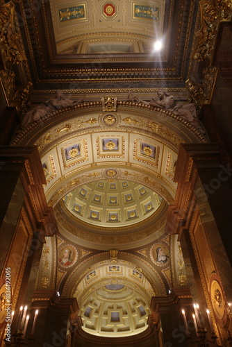 Interior of Saint Stephen's Basilica of Budapest