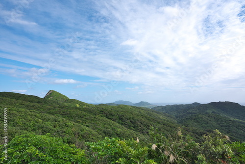 沖縄 石垣島 野底岳展望台から野底岳方面を見た風景