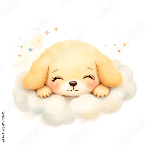 Kawaii Cloud-Shaped Animal Watercolor Clipart – Pastel Cute Cloud Panda, Bunny, Hedgehog, Owl, Fox, Seal, Kitten, Lamb, Elephant & Penguin – Soft Fluffy Pastel Creatures PNG