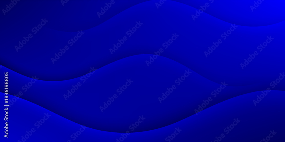 Fototapeta premium Smooth blue abstract vector background with soft gradient curves. absract blue wave background. eps 10