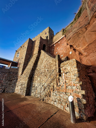 Coastal path at Sidmouth, Devon, England