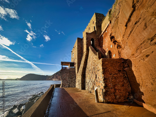 Coastal path at Sidmouth, Devon, England