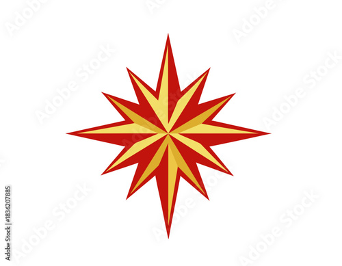 A Stylized Red And Yellow Starburst Explosion Symbol On A Black Background With Pixelated Details Representing Energy Or A Bright Idea