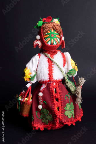 happy easter and motanka doll