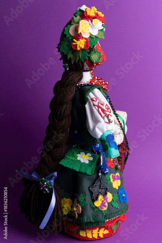 happy easter and motanka doll