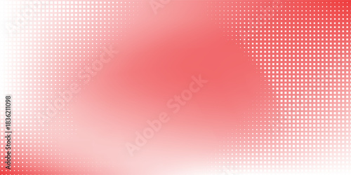 Colorful abstract background with white and red color, halftone effect, dot pattern. eps 10