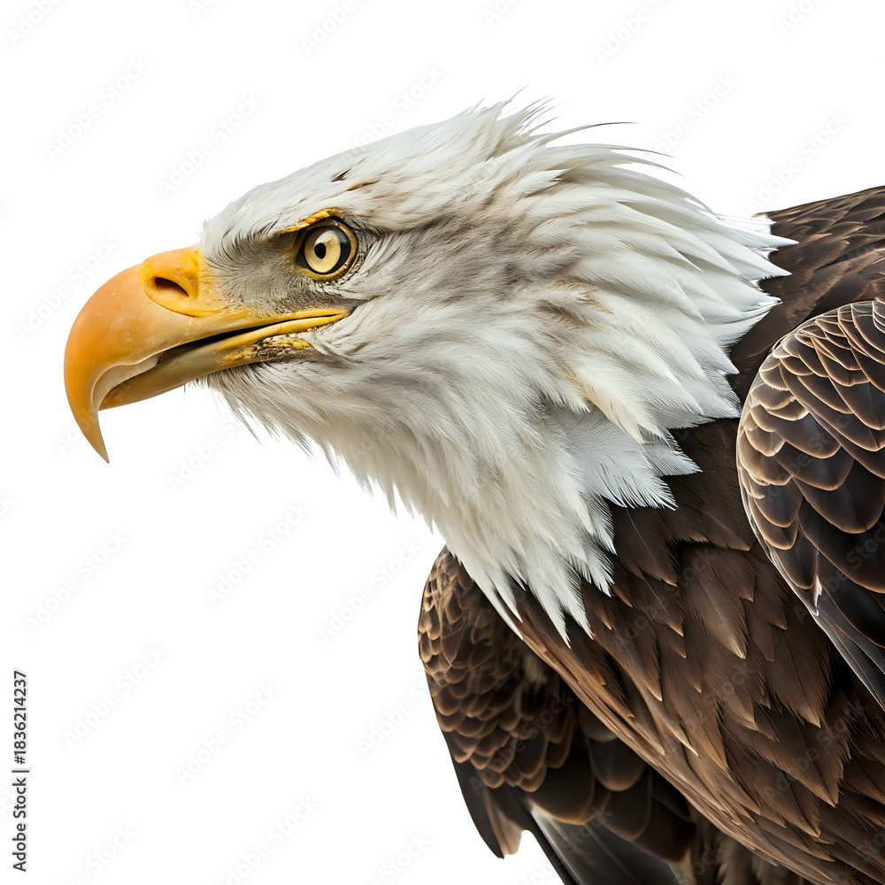 Obraz premium bald eagle ,isolated on transparent png