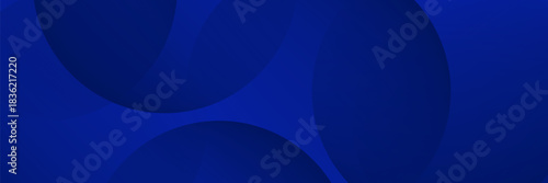 Abstract Blue fluid gradient Geometric banner design background.