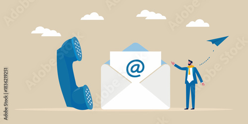 Contact us options phone email and sending messages for communication