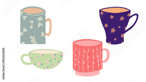 UNIQUE MUGS SHAPE AESTHETIC CUTE