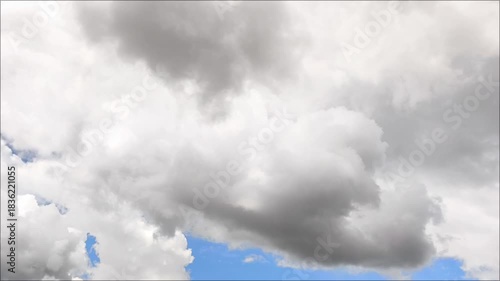 Curious grayish cloud mass landscape