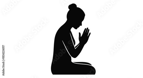 silhouette of a woman