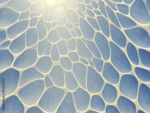 Creative Abstract Blue Bubbles and Skin Texture Fusion in Organic Pattern, Soft Surrealist Background for Modern Art, Conceptual Design, Wallpaper or Decorative Texture.