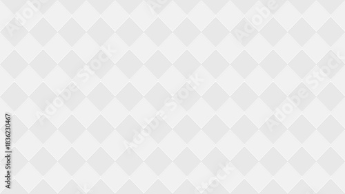 Seamless pattern of gray and light grey rhombus or diamond shapes. Abstract high resolution full frame modern tiled background in black and white.