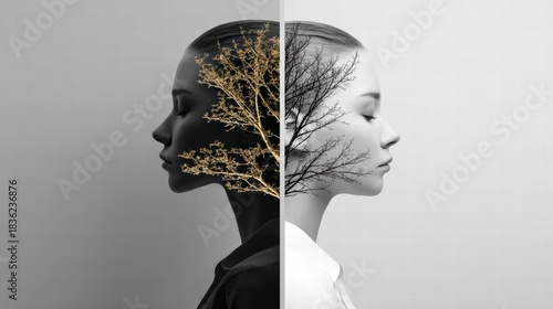 A conceptual scene reflecting how human suggestibility shapes thoughts and reactions.