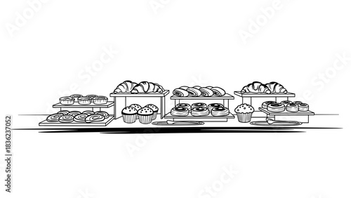 Hotel buffet with assorted pastries1
